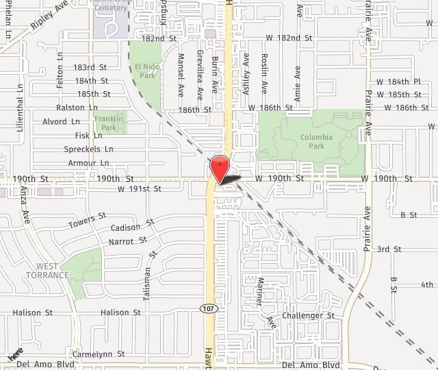 Location Map: 19000 Hawthorne Blvd Torrance, CA 90503